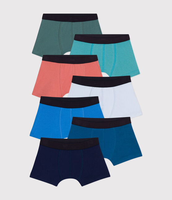 Lot de 7 boxers unis en coton enfant variante 1