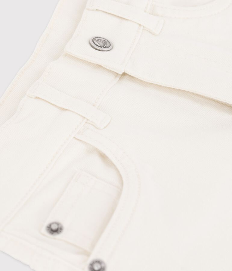 Bermuda en denim enfant gar&ccedil;on &eacute;cru