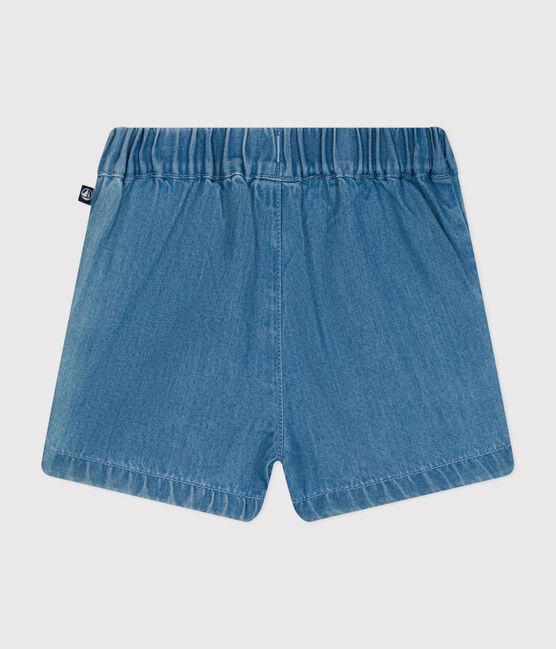 Short bébé en denim léger bleu DENIM CLAIR