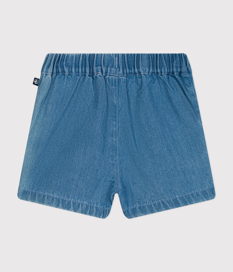 Short b&eacute;b&eacute; en denim l&eacute;ger bleu DENIM CLAIR