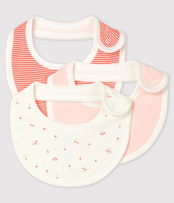 Lot de 3 bavoirs bébé en coton biologique variante 2