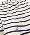 Short en côte enfant fille beige COQUILLE/bleu ABYSSE