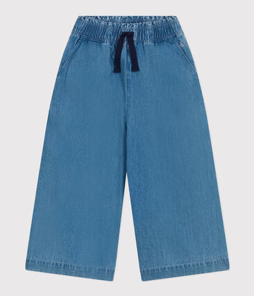 Pantalon large en denim léger enfant fille