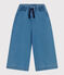 Pantalon large en denim léger enfant fille bleu DENIM CLAIR