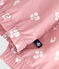 Coupe-vent enfant fleuri rose CHARME/blanc MARSHMALLOW