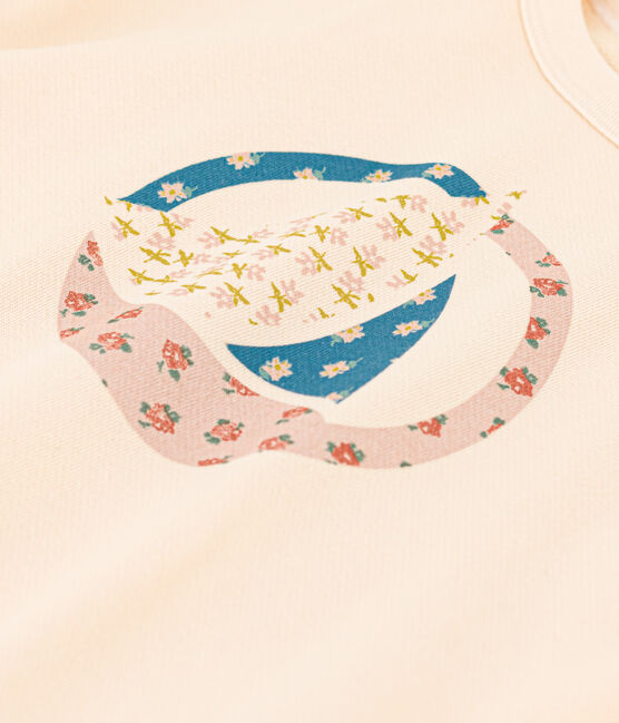 Sweatshirt en molleton enfant fille écru AVALANCHE