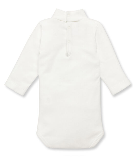 Body col roulé bébé mixte blanc MARSHMALLOW