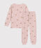 Pyjama en molleton gratté imprimé étoiles et cœurs enfant rose SALINE/blanc MULTICO