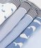 Lot de boxers enfant en coton imprim&eacute; baleines multicouleur