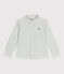 Chemise enfant en coton manches longues à rayures PAUL/ ECUME