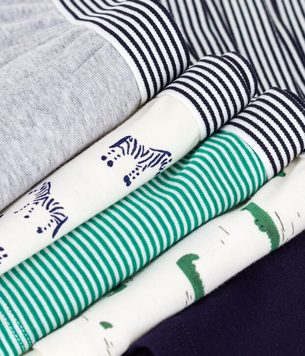 Lot de boxers enfant en coton imprim&eacute; animaux multicouleur