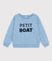 Sweatshirt imprimé en molleton enfant fille / garçon bleu AZUL