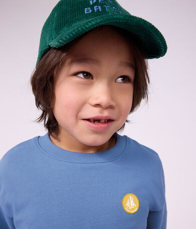 Casquette enfant en velours unie