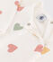 Pyjama coeurs multicolores en velours bébé blanc MARSHMALLOW/blanc MULTICO