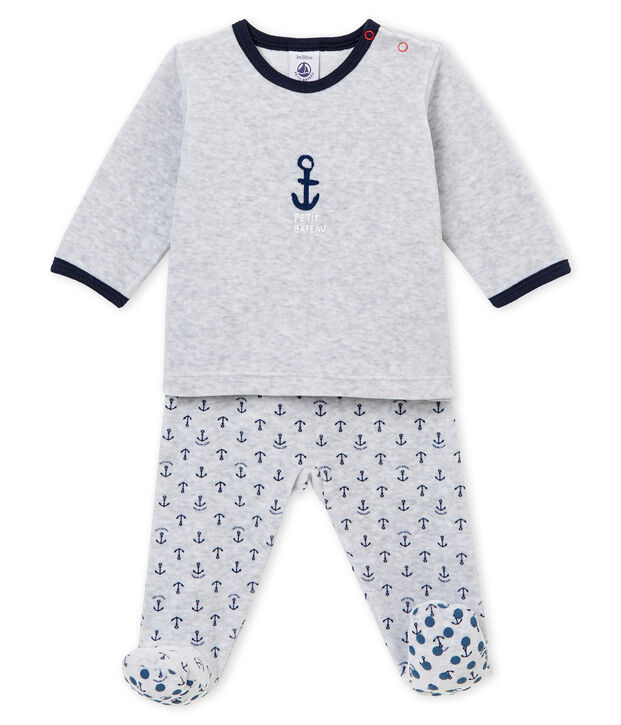 Pyjama b&eacute;b&eacute; gar&ccedil;on gris/multicouleur