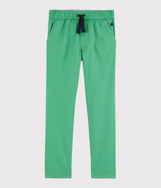Pantalon en serge enfant garçon vert ALOEVERA