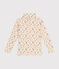 Sous-pull en coton enfant fille blanc AVALANCHE/ MULTICO