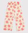 Pantalon enfant en coton &agrave; fleurs blanc/multicouleur