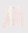 Cardigan enfant fille blanc MARSHMALLOW/blanc MULTICO