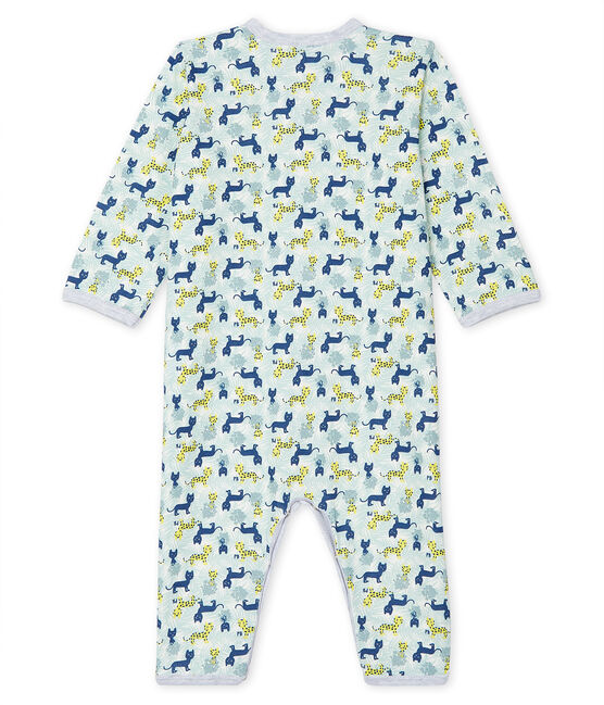 Dors bien sans pieds bébé garçon en côte blanc MARSHMALLOW/blanc MULTICO