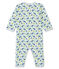 Dors bien sans pieds bébé garçon en côte blanc MARSHMALLOW/blanc MULTICO
