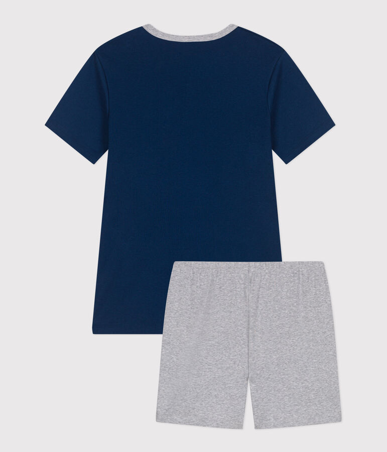 Pyjama short enfant en coton uni INCOGNITO/ FUMEE