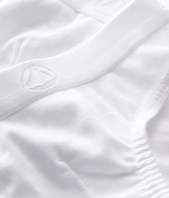 Lot de 2 slips blancs en coton petit garçon variante 1