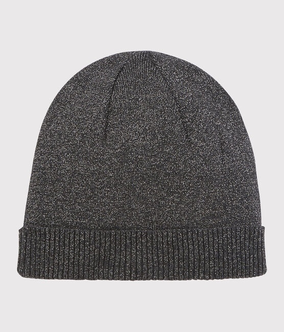 Bonnet brillant femme noir CITY/gris ARGENT