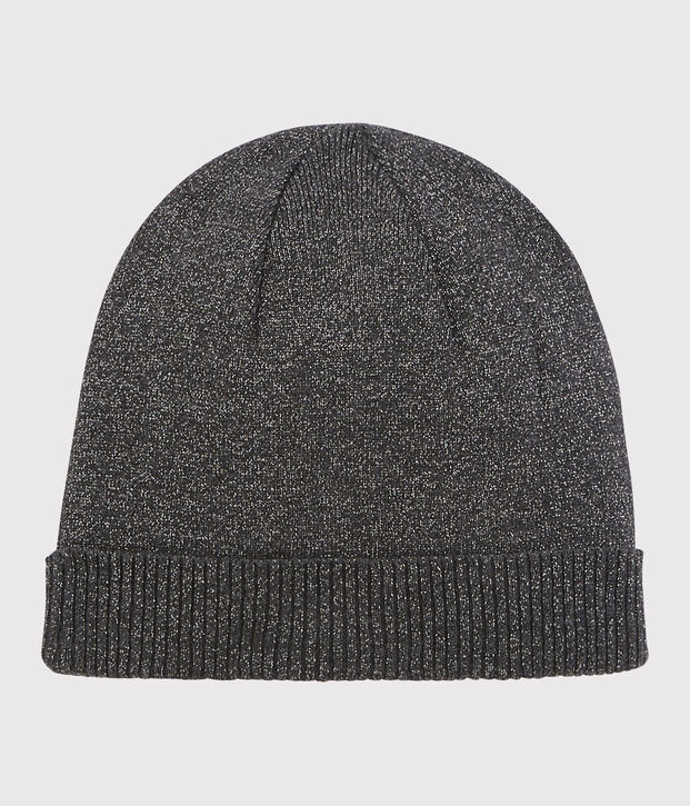 Bonnet brillant femme gris/gris