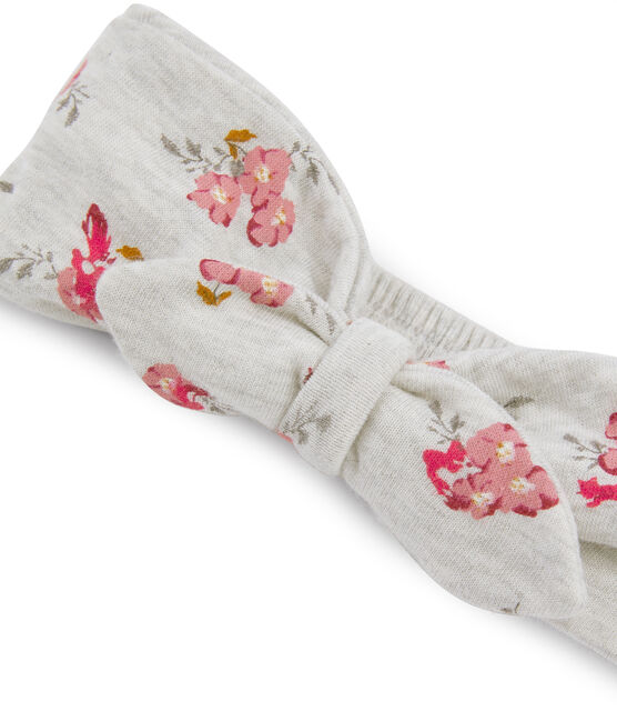 Bandeau bébé fille gris BELUGA/blanc MULTICO