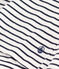 Tee-shirt l'Iconique en coton ray&eacute; femme blanc/bleu