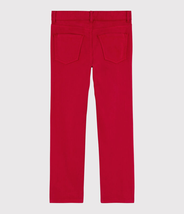 Pantalon enfant gar&ccedil;on rouge