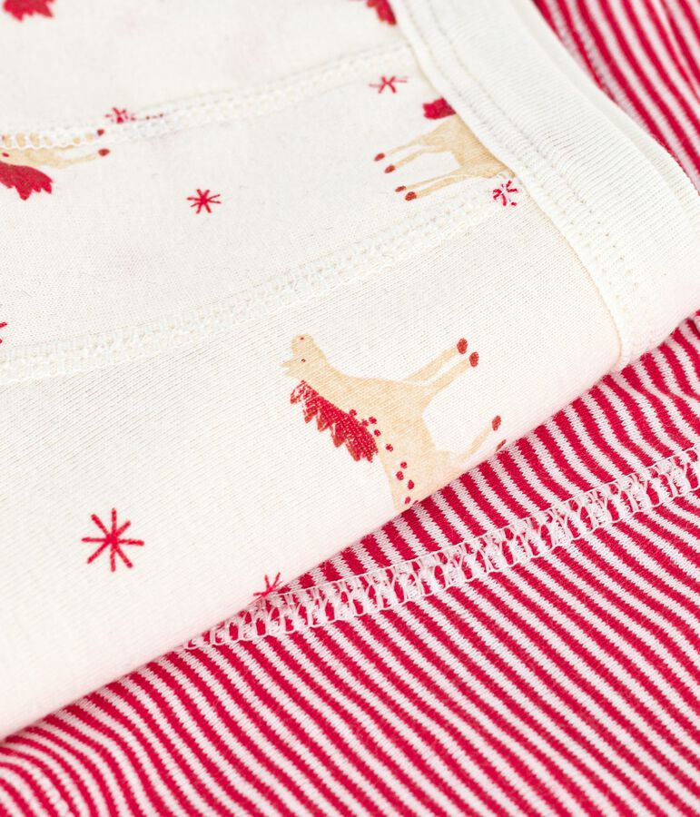 Lot de boxers enfant en coton &agrave; ceinture collet&eacute;e imprim&eacute; chevaux variante 1