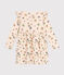 Robe manches longues en tubique enfant fille blanc AVALANCHE/ MULTICO