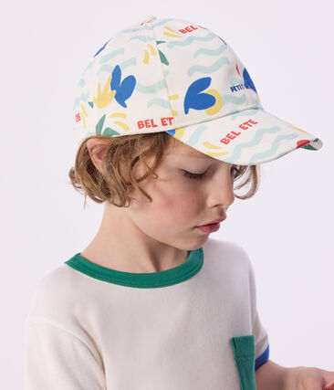 Casquette enfant en coton imprimé palmiers