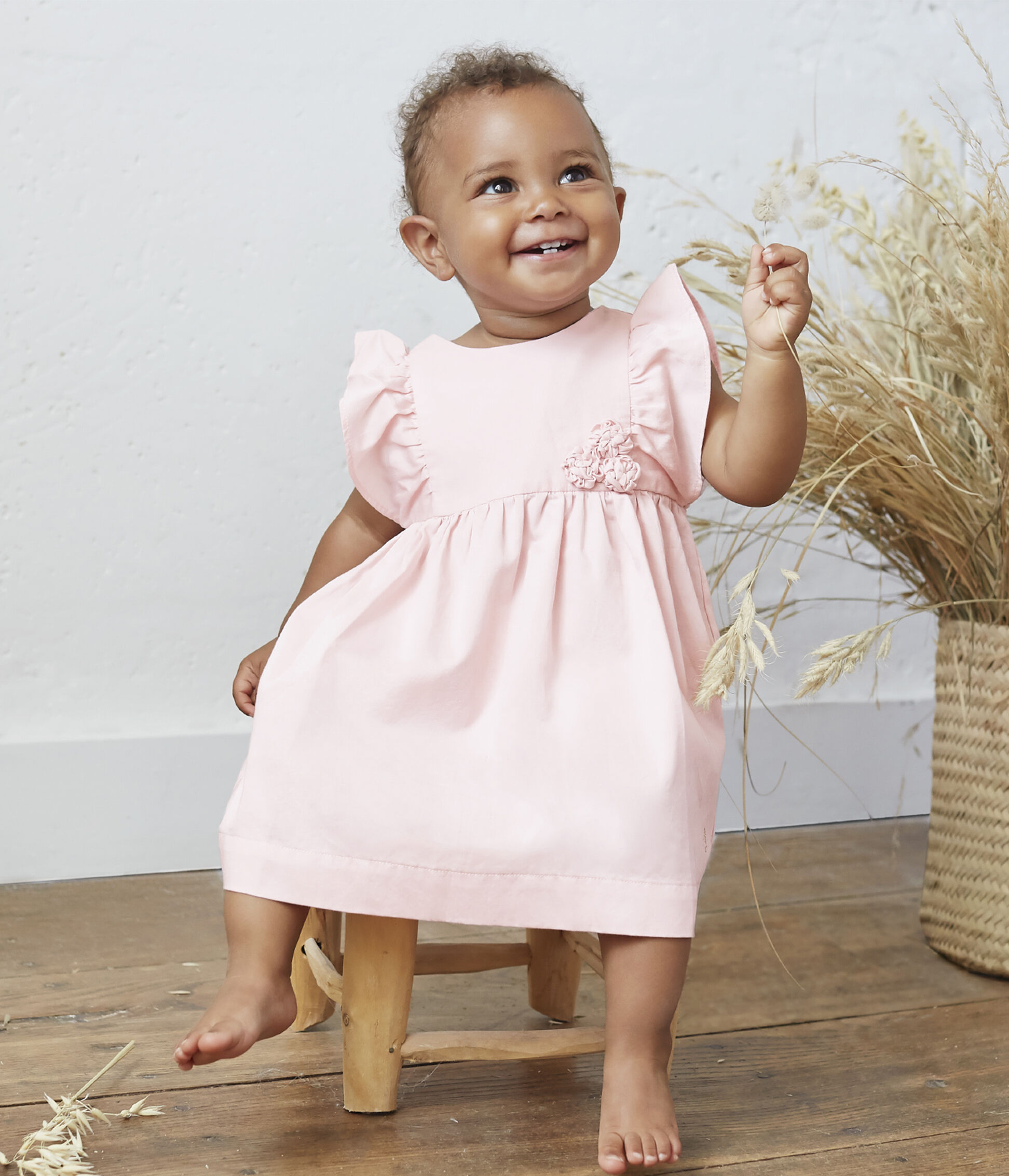 robe beige satin