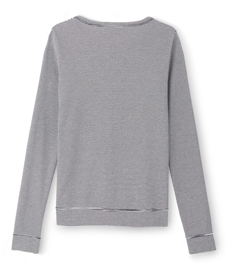 Cardigan iconique femme bleu SMOKING/blanc LAIT