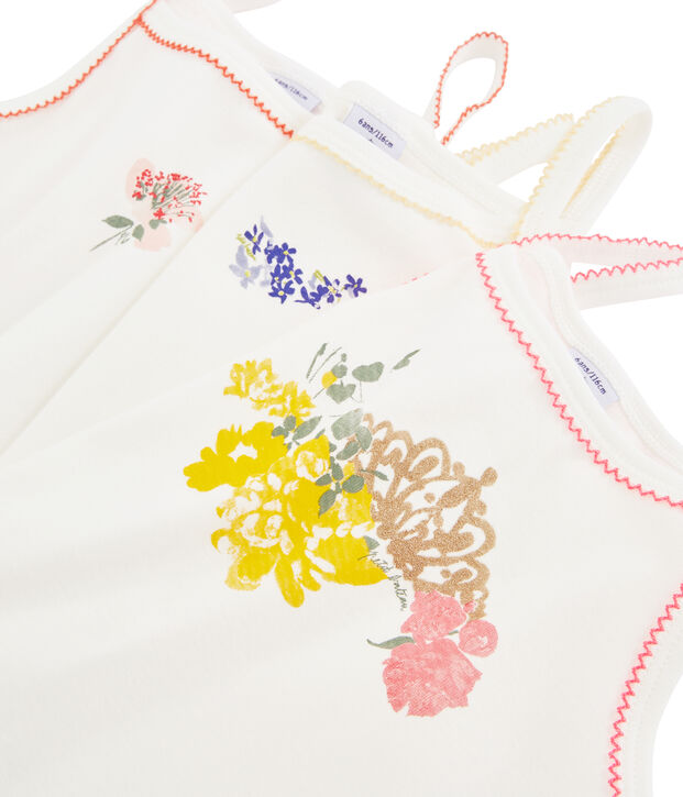 Trio de chemises &agrave; bretelles petite fille multicouleur