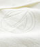 Couverture bébé en tubique en coton biologique blanc MARSHMALLOW