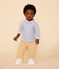 Chemise en popeline rayée bébé GAULOISE/ MARSHMALLOW