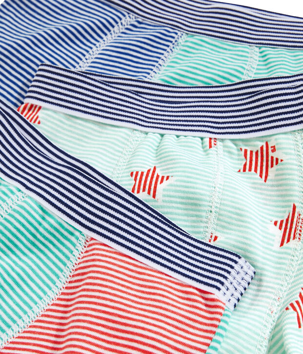 Trio de boxers petit gar&ccedil;on multicouleur