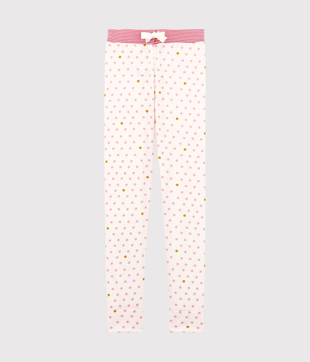 Pantalon de pyjama petite fille blanc/multicouleur
