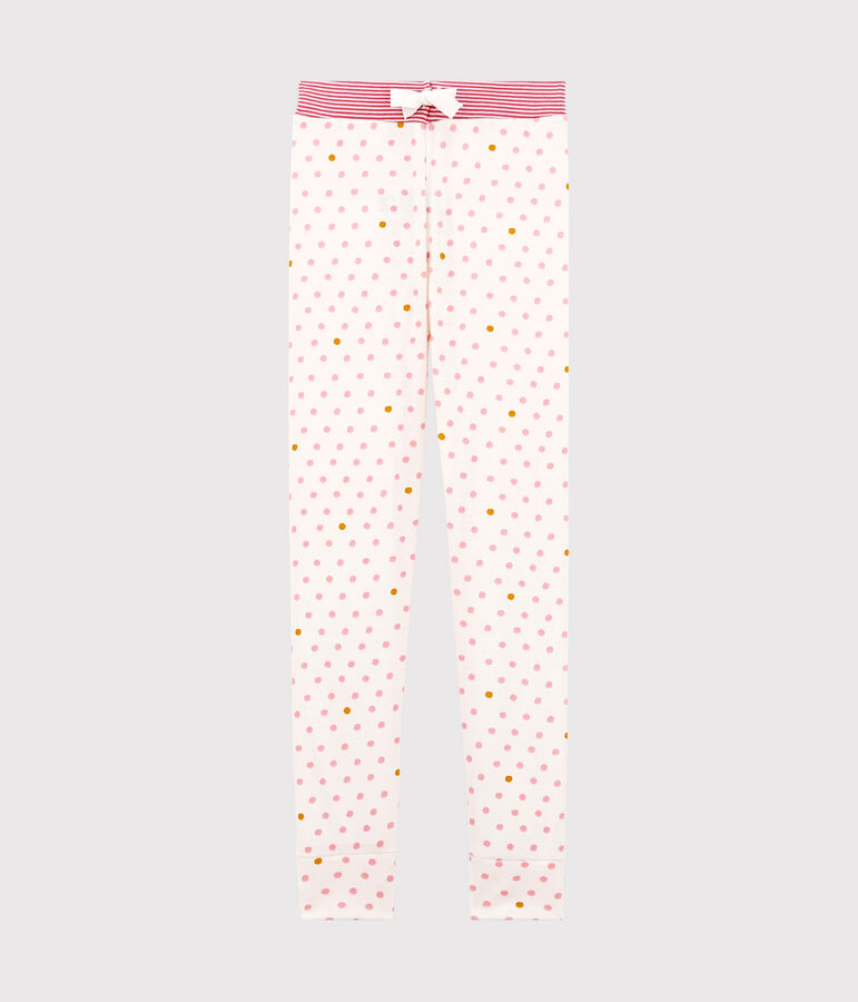 Pantalon de pyjama petite fille blanc/multicouleur