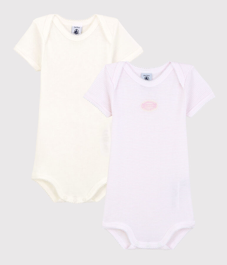 Lot de 2 bodies manches courtes en coton variante 1