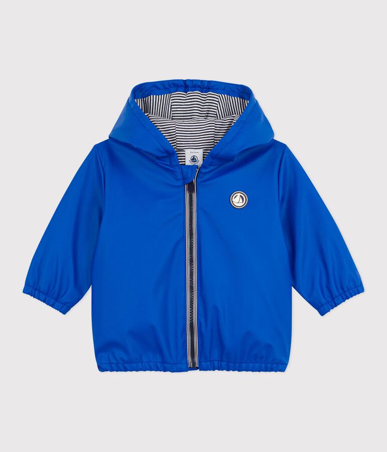 Blouson b&eacute;b&eacute; en PU uni bleu PERSE