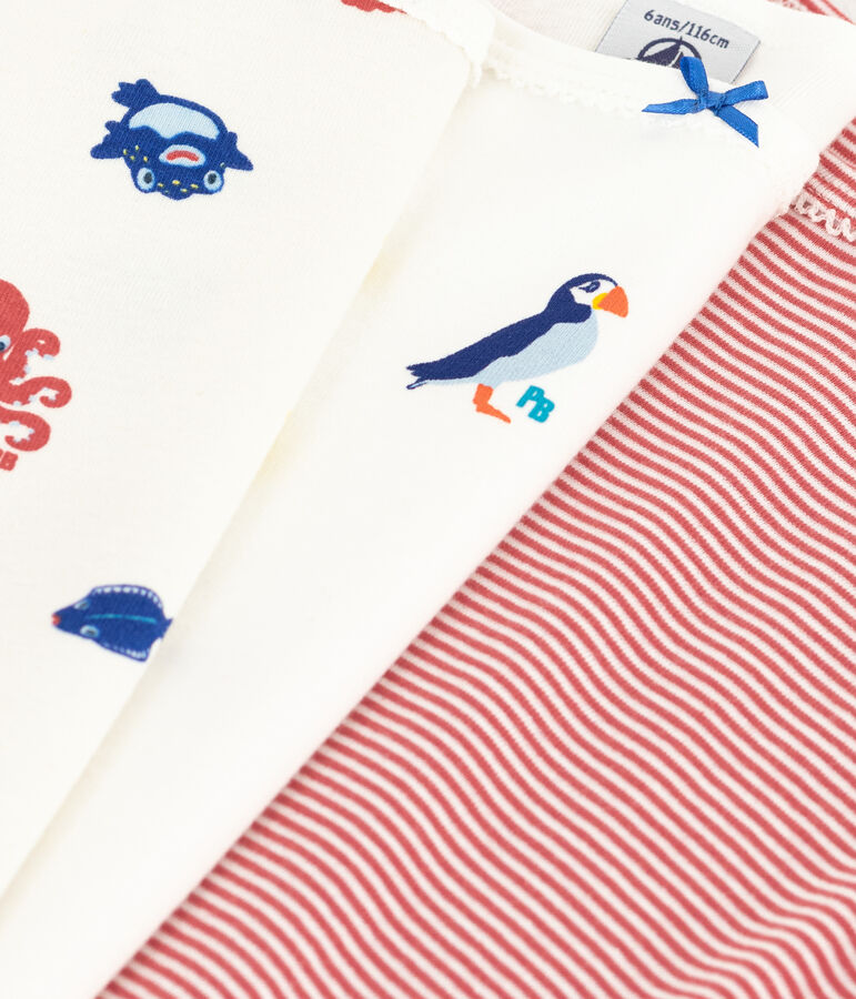 Lot de 3 chemises &agrave; bretelles en coton petite fille variante 1