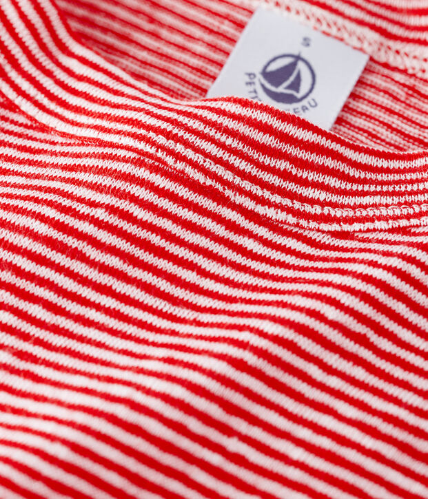 Tee-shirt L'ICONIQUE en lin Femme rouge/blanc