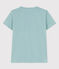 Tee-shirt LE DROIT col V en coton Femme vert BOB