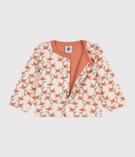 Cardigan en tubique matelassé imprimé bébé blanc AVALANCHE/ MULTICO