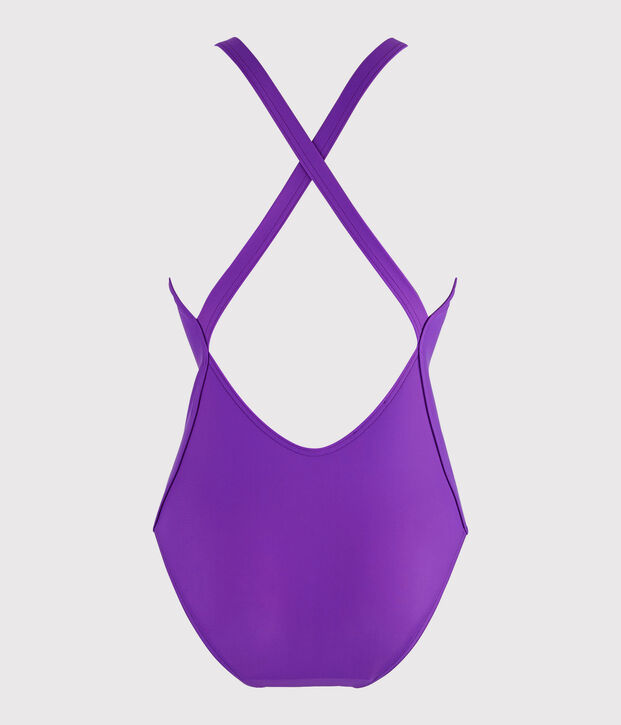 Maillot de bain 1 pi&egrave;ce &eacute;coresponsable femme violet
